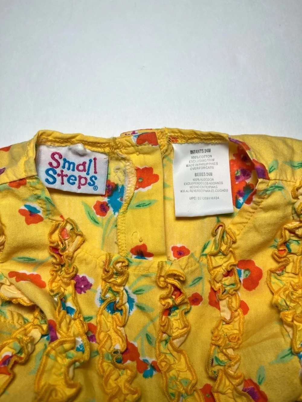 Vintage 90s Small Steps Cottagecore Floral sun dress and bloomers sz 24 months